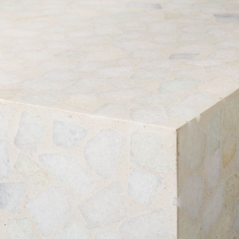 Scatola 60" Rectangular Terrazzo Outdoor Coffee Table