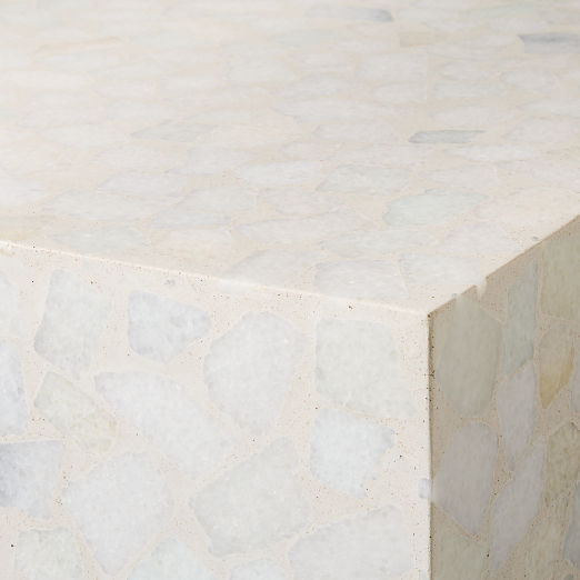 Scatola 60" Rectangular Terrazzo Outdoor Coffee Table