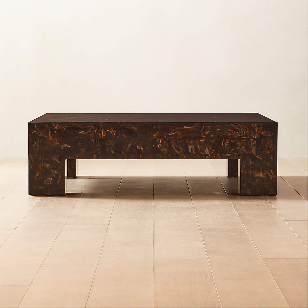Scatola Brown Faux Bone Coffee Table + Reviews CB2 Canada
