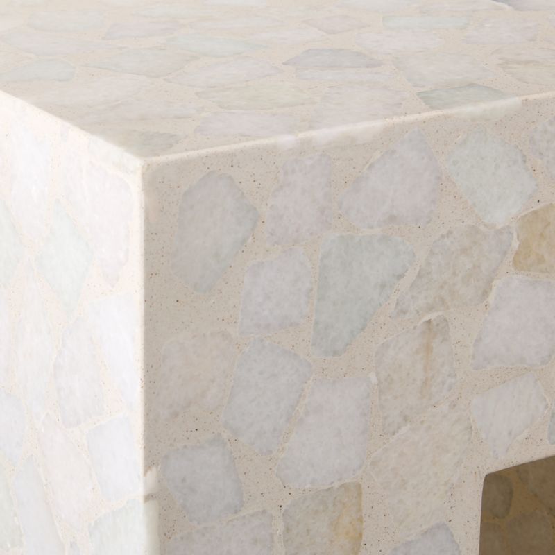 Scatola Square Terrazzo Outdoor Side Table - image 4 of 6