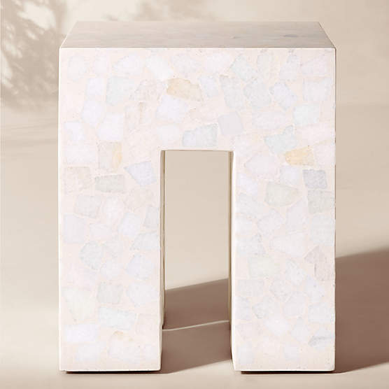 Scatola Square Terrazzo Outdoor Side Table