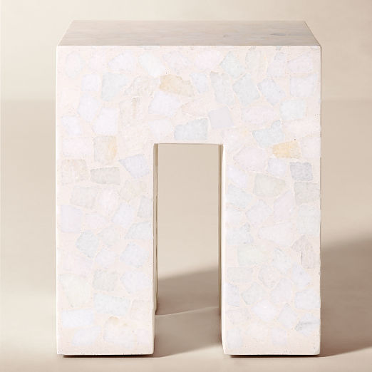 Scatola Square Terrazzo Outdoor Side Table