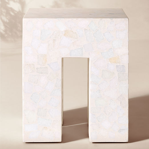Scatola Square Terrazzo Outdoor Side Table