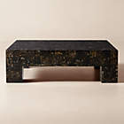 Ambroise 104" Black Leather Sofa