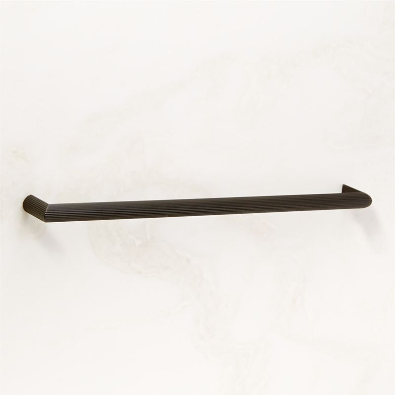 Curveaux Scored Black Cabinet Handle 12'' - image 3 of 6