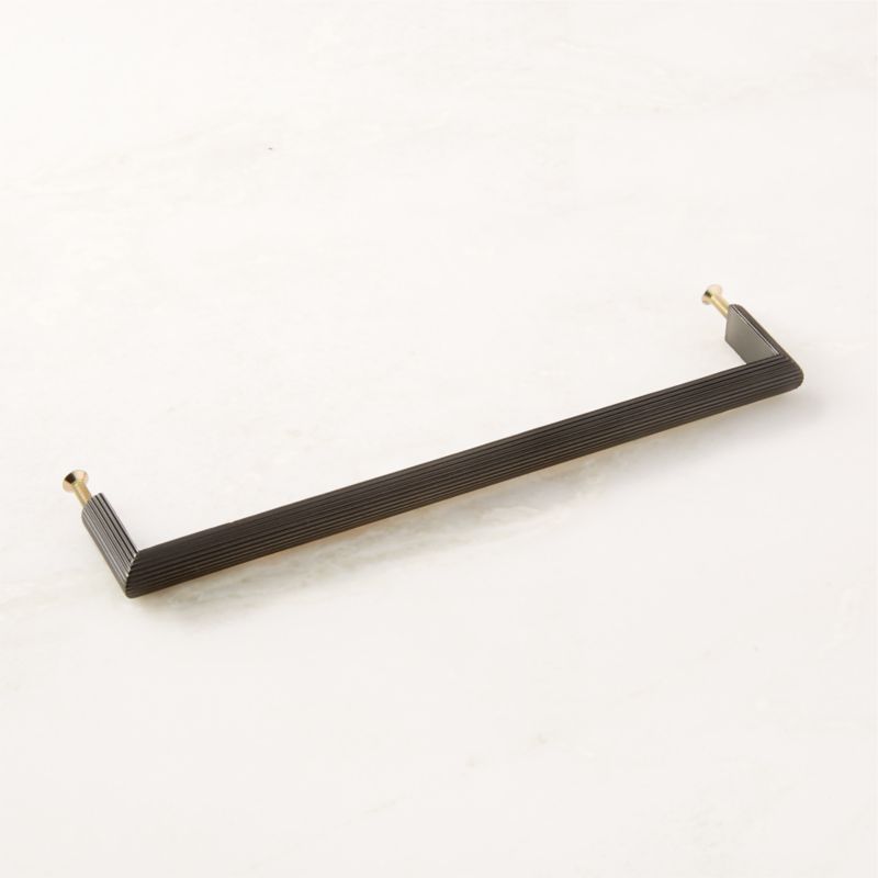 Curveaux Scored Black Cabinet Handle 8'' - image 4 of 6