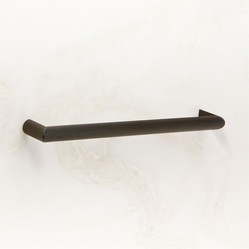 Curveaux Scored Black Cabinet Handle 8'' - image 3 of 6