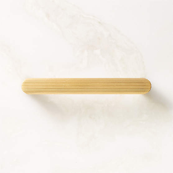 4 Solid Brass Classic Drawer Pull - Satin Rose Gold