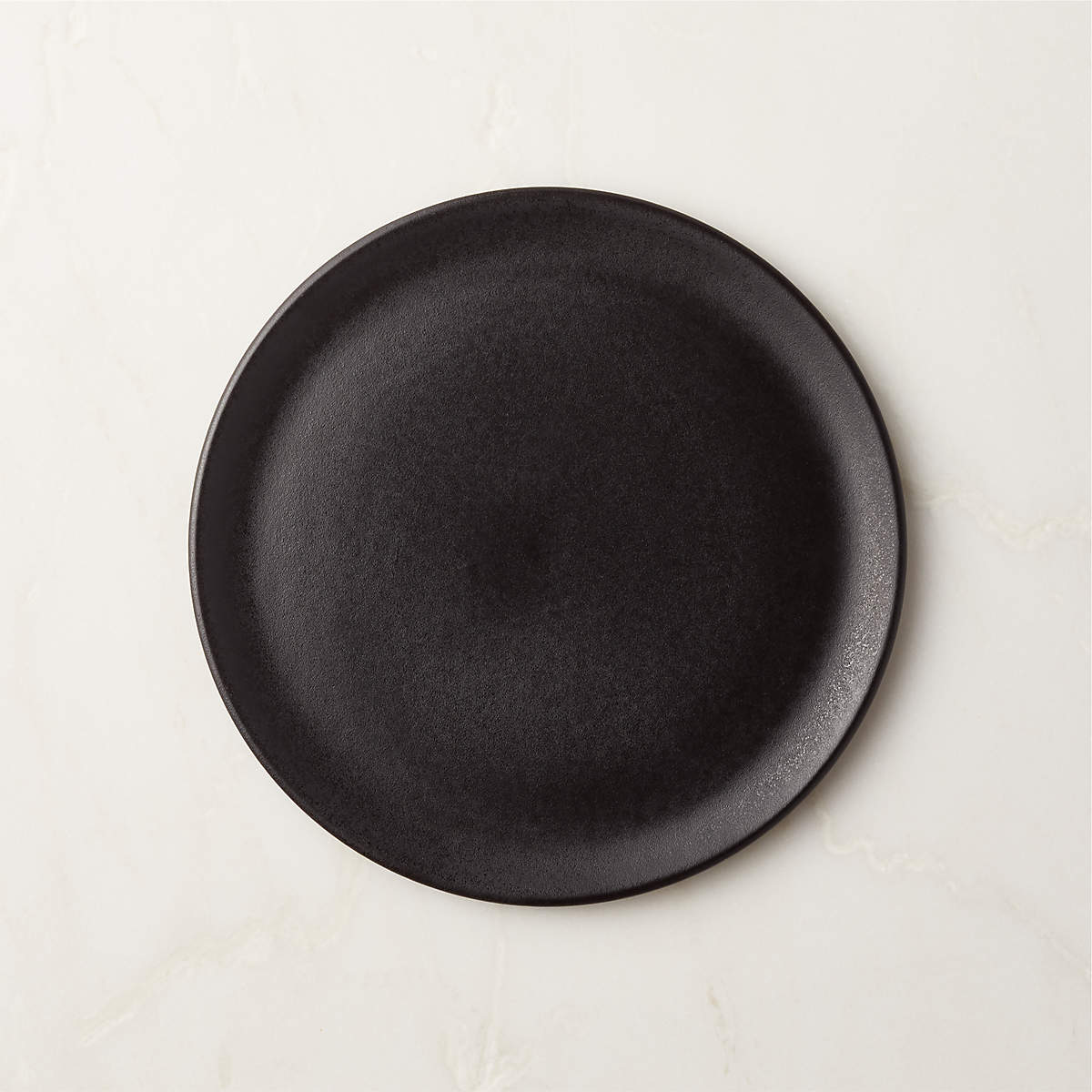 Sculpt Modern Black Salad Plate + Reviews CB2