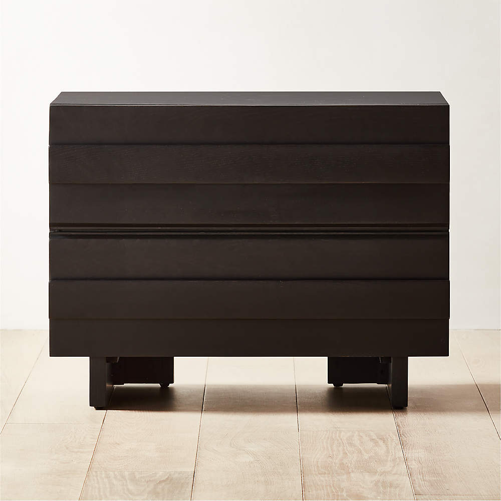 Cb2 cameo online curved nightstand