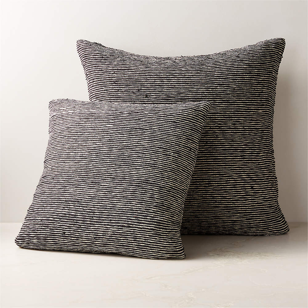 Striped accent outlet pillows