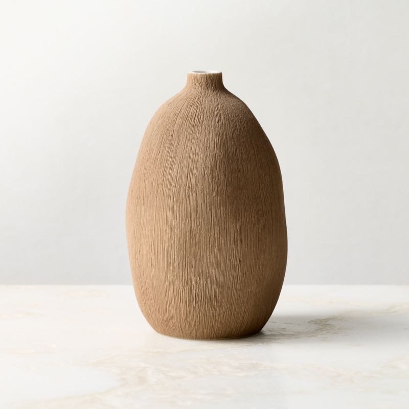 Seca Dark Brown Porcelain Bud Vase 5" - image 2 of 4