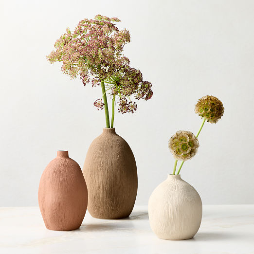 Seca Porcelain Bud Vases Set of 3