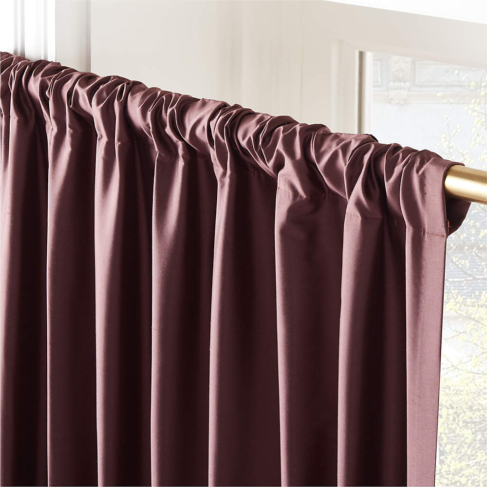 Dark Plum Silk Dupioni Drapes & Curtains