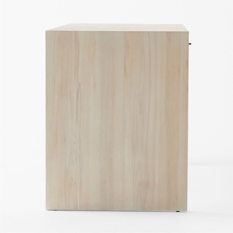 Segnato 2-Drawer White Wood Desk - image 6 of 10