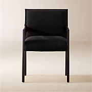 Segur Black Boucle Dining Armchair
