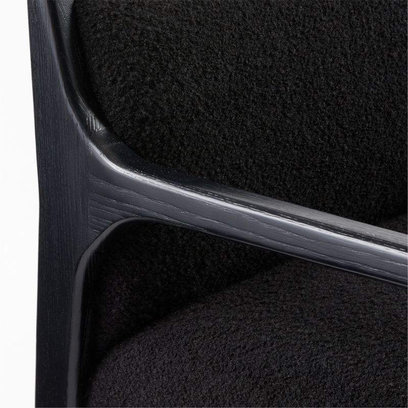 Segur Black Boucle Counter Stool - image 7 of 8