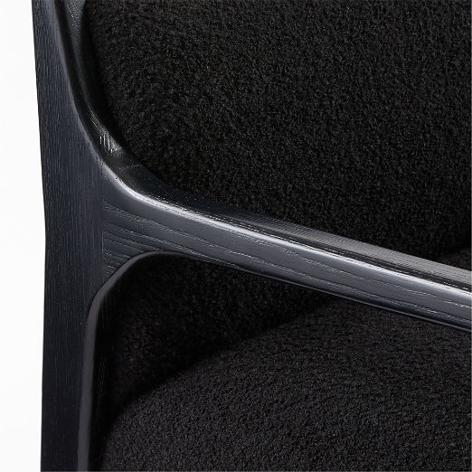 Segur Black Boucle Counter Stool