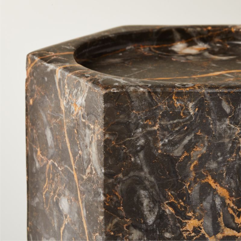 Sei Black Marble Pillar Candle Holder - image 4 of 6