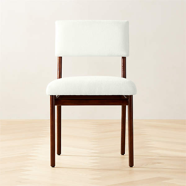 Selby White Performance Fabric Dining Chair CB2 Canada