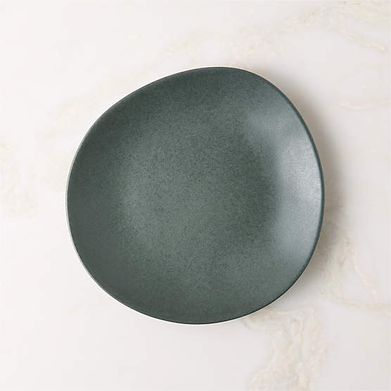 Selene Green Stoneware Salad Plate
