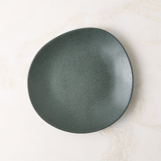 Selene Green Stoneware Salad Plate
