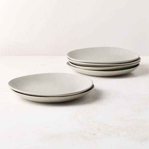 Selene Grey Stoneware Dinner Plates Set of 6