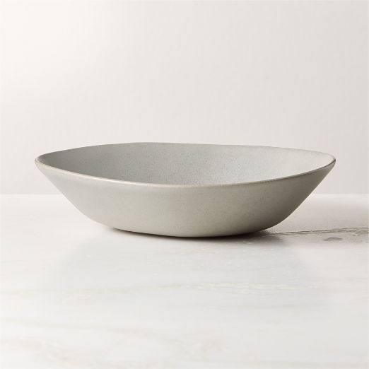 Selene Grey Stoneware Pasta Bowl
