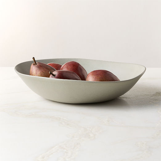 Selene Grey Stoneware Serving Bowl