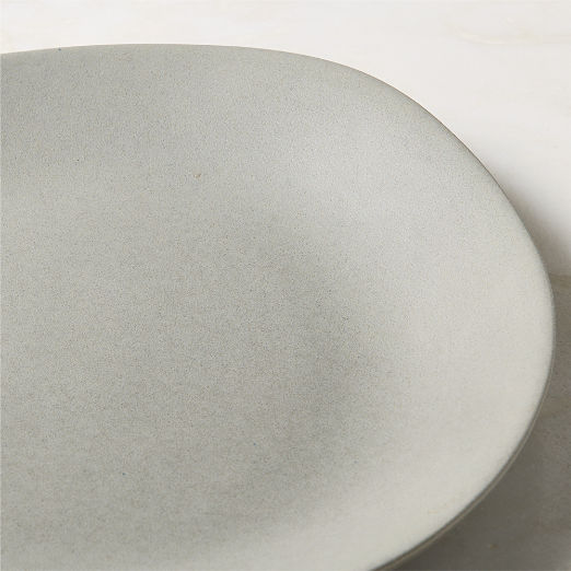 Selene Grey Round Stoneware Serving Platter