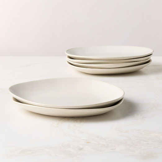 Selene Ivory Stoneware Dinner Plates Set of 6