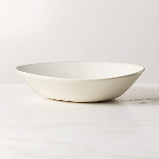 Selene Ivory Stoneware Pasta Bowl