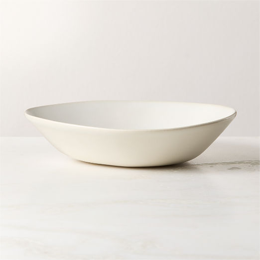 Selene Ivory Stoneware Pasta Bowl
