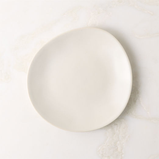 Selene Ivory Stoneware Salad Plate