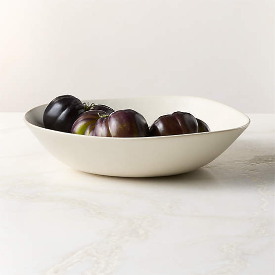 Selene Ivory Stoneware Serving Bowl