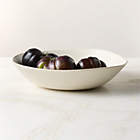 Selene Ivory Stoneware Pasta Bowl