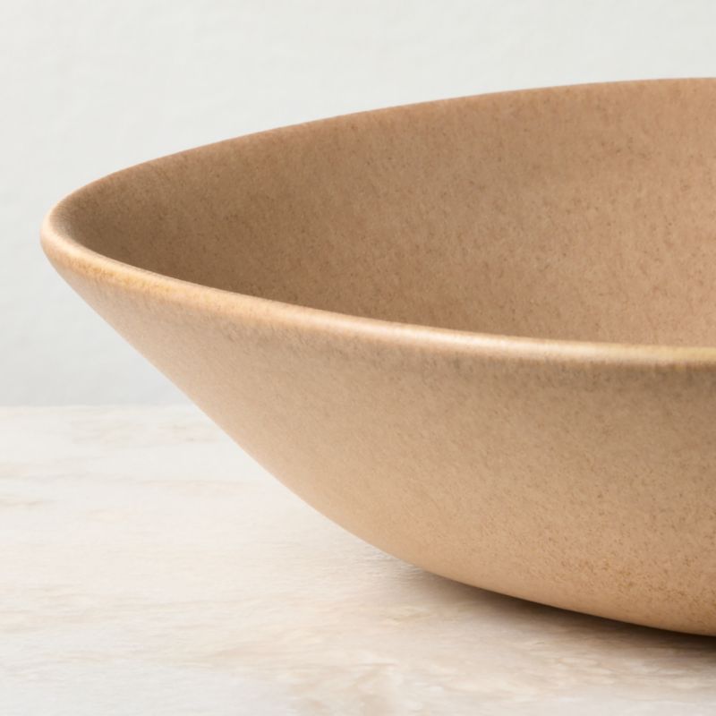 Selene Tan Stoneware Pasta Bowl - image 1 of 4