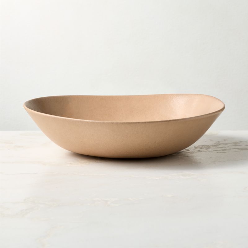 Selene Tan Stoneware Serving Bowl - image 2 of 3