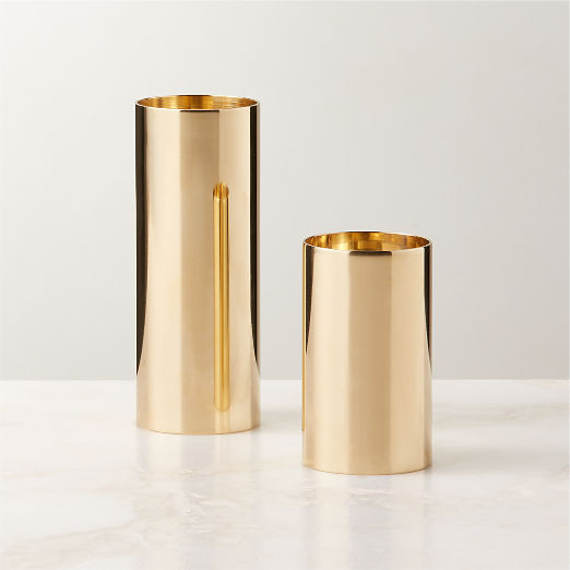 Sembel Brass Tealight Candle Holders Set of 2