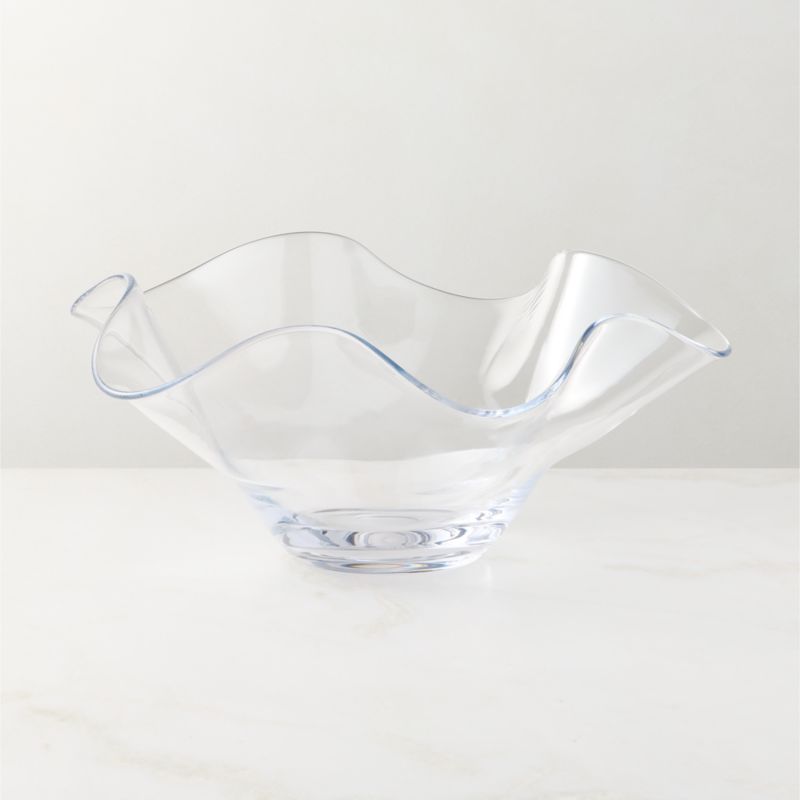 Semele Handblown Clear Glass Decorative Bowl Small - image 3 of 4