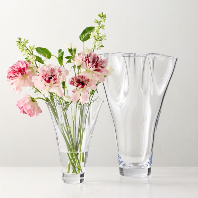 Semele Handblown Clear Glass Vase Small 10" - image 3 of 4