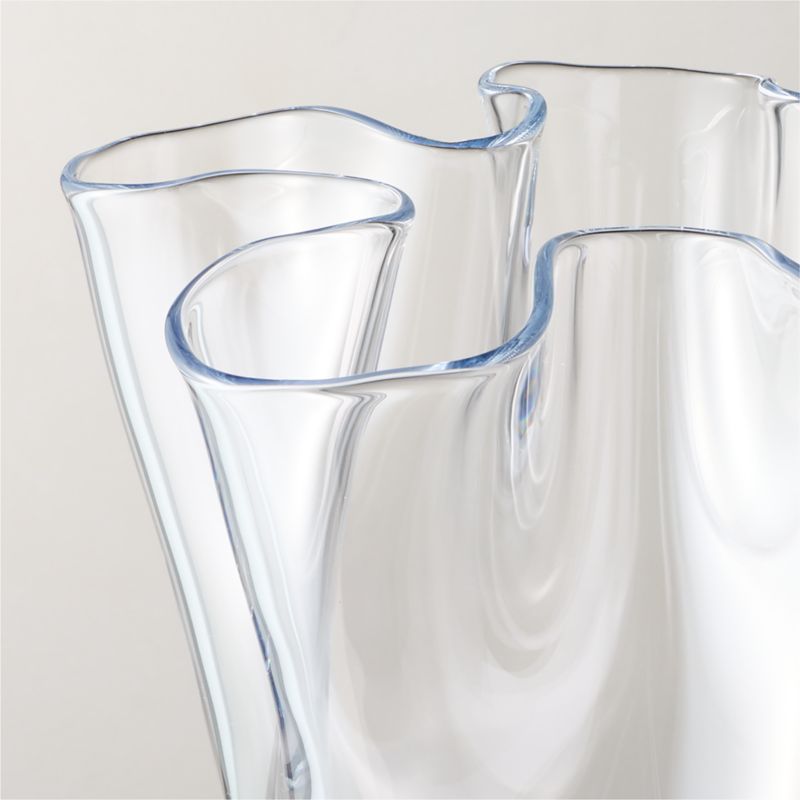 Semele Handblown Clear Glass Vase Large 13" - image 2 of 4