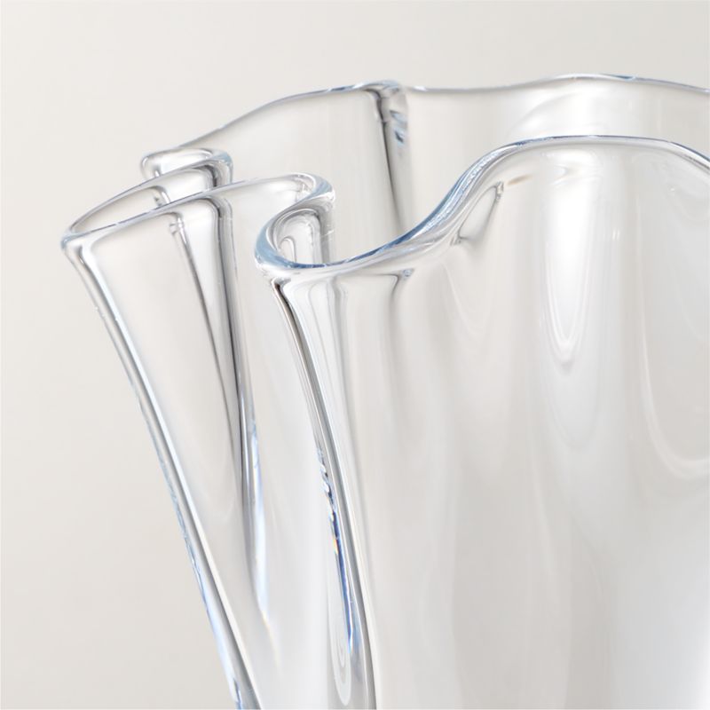 Semele Handblown Clear Glass Vase Small 10" - image 1 of 4