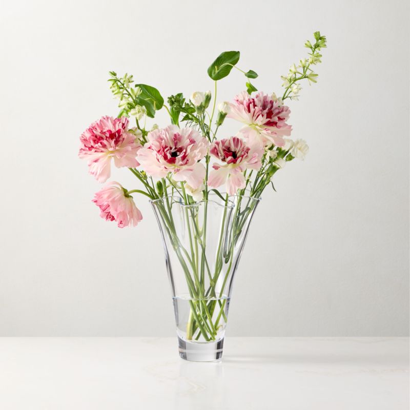 Viewing product image Semele Handblown Clear Glass Vase Small 10" - image 1 of 4