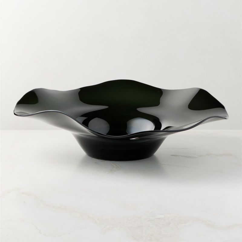 Semele Handblown Smoked Glass Decorative Bowl Large - image 3 of 4