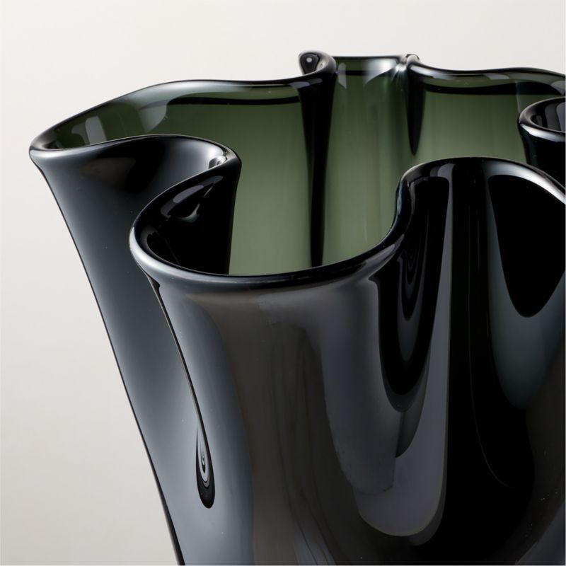 Semele Handblown Smoked Glass Vase Small 10" - image 2 of 4