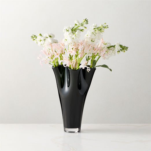 Semele Handblown Smoked Glass Vase Small 10"