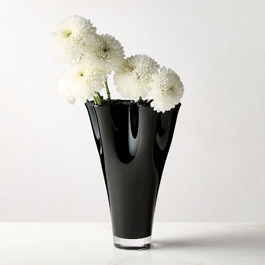 Semele Handblown Smoked Glass Vase Small 10"
