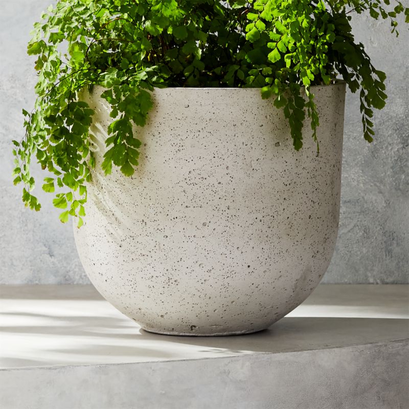 View Seminyak Grey Cement Indoor/Outdoor Planter Small details