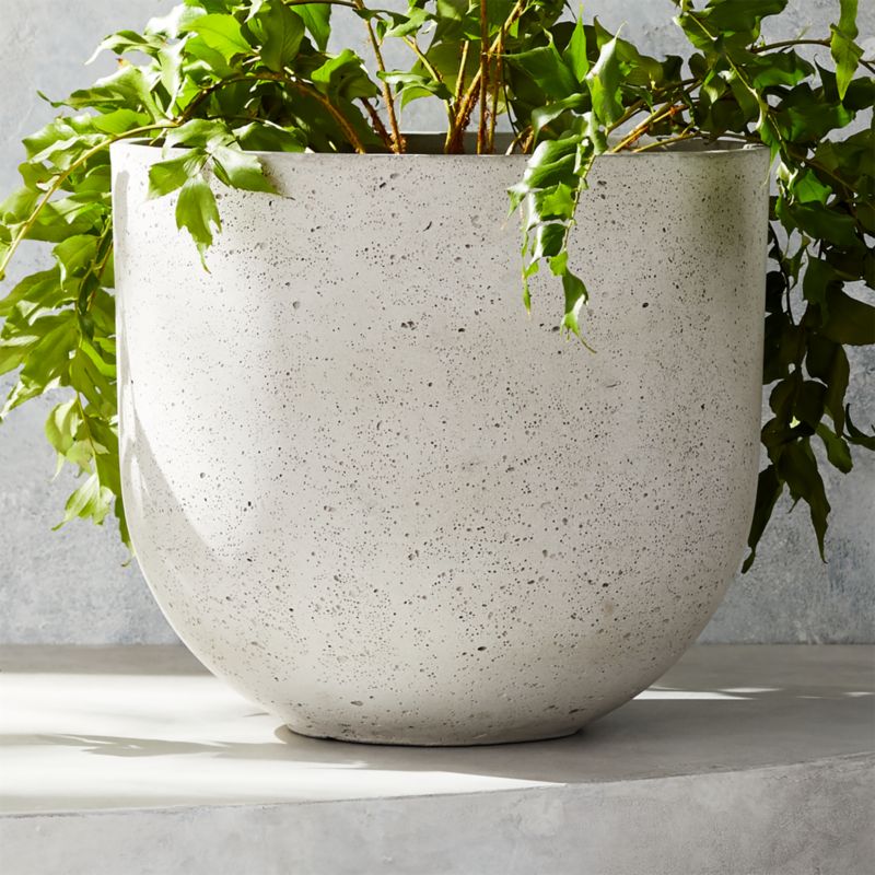 Seminyak Grey Cement Indoor/Outdoor Planter Medium - image 3 of 14